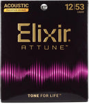Elixir Strings 21052 Attune Phosphor Bronze Acoustic Guitar Strings - .012-.053 Light