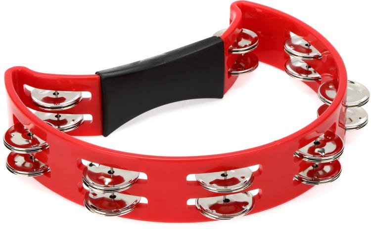 Cardinal Percussion Double-row Tambourine - Red