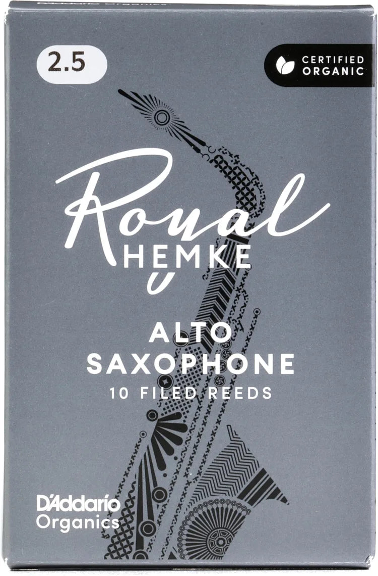 D'Addario Royal Hemke Alto Saxophone Reeds - 2.5, 10-pack