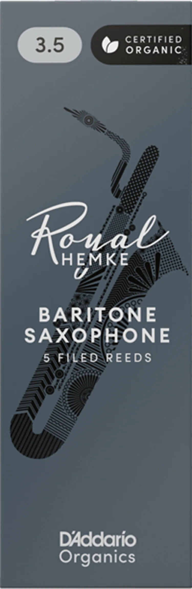 D'Addario Frederick L. Hemke Baritone Saxophone Reeds - 3.5 (5-pack)