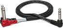 Hosa STP-201RR Insert Cable - Right Angle 1/4-inch TRS Male to Dual Right Angle 1/4-inch TS Male - 1 Meter