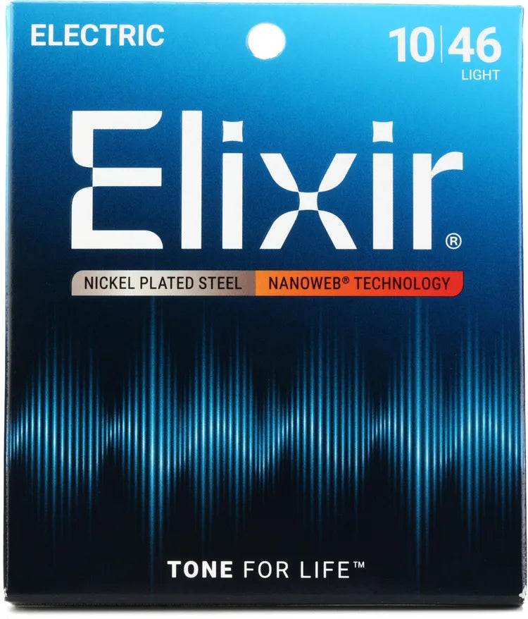 Elixir Strings 12052 Nanoweb Electric Guitar Strings - .010-.046 Light