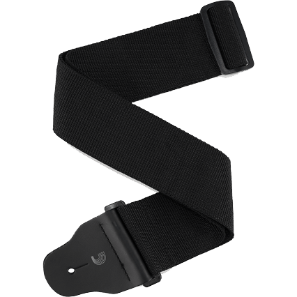 D'Addario 3" Wide Polypropylene Bass Guitar Strap - Black