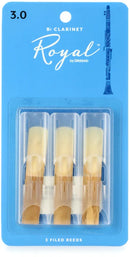 D'Addario Royal Bb Clarinet Reeds - 3.0 (3-pack)