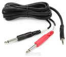 Hosa CMP-159 Stereo Breakout Cable - 3.5mm TRS Male to Left and Right 1/4-inch TS Male - 10 foot