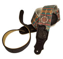 Franklin Old Aztec Canvas Guitar Strap - Turquoise