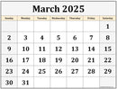 2025 March Lessons