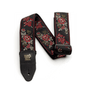 Ernie Ball Classic Jacquard Guitar Strap/Bass Strap - Red Rose