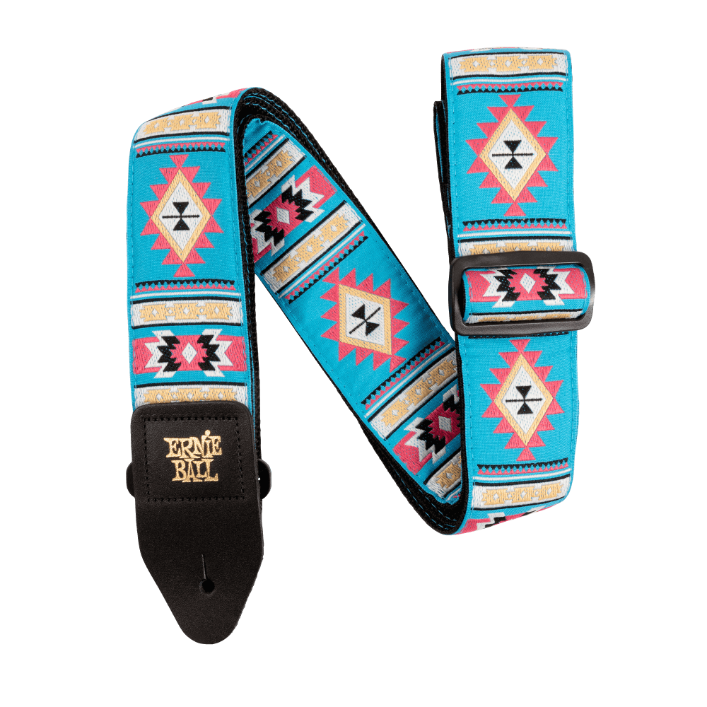 Ernie Ball Classic Jacquard Guitar Strap/Bass Strap - Sedona Blue