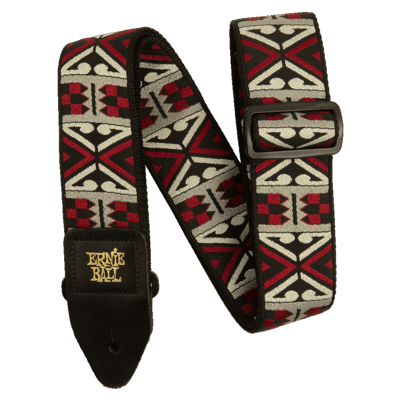 ERNIE BALL CLASSIC JACQUARD GUITAR STRAP PRIMAL RED