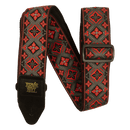 Classic Jacquard Guitar Strap/Bass Strap - Red King