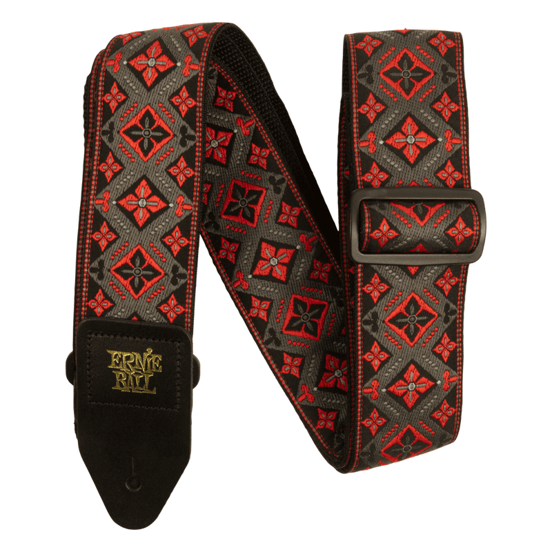 Classic Jacquard Guitar Strap/Bass Strap - Red King