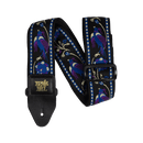 Classic Jacquard Guitar Strap/Bass Strap - Purple Pleasant Pheasant