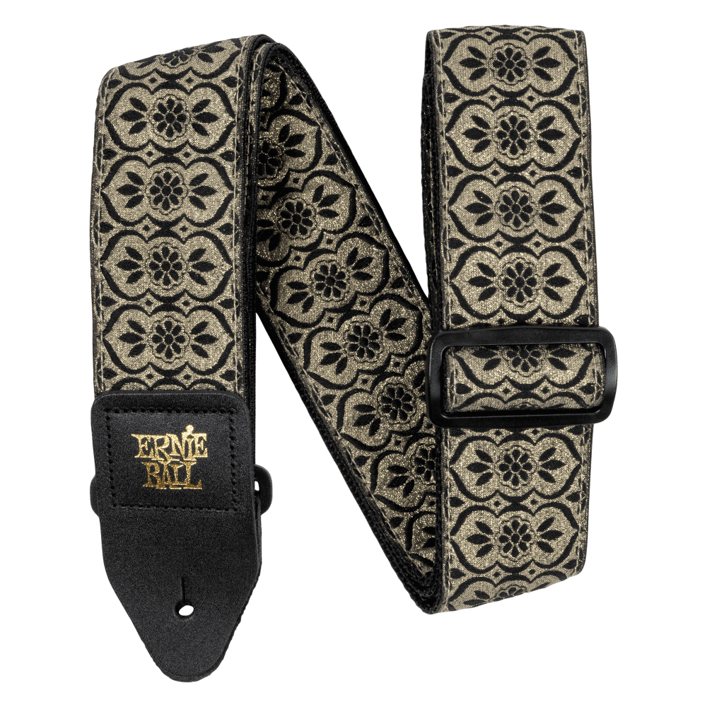 Ernie Ball Classic Jacquard Guitar Strap/Bass Strap - Golden Garden