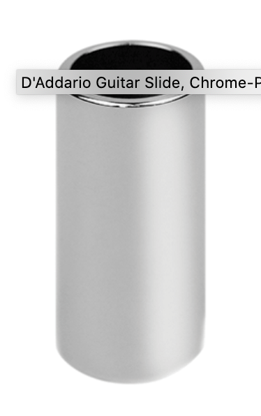 D'Addario Medium Slide Chrome-Plated Brass