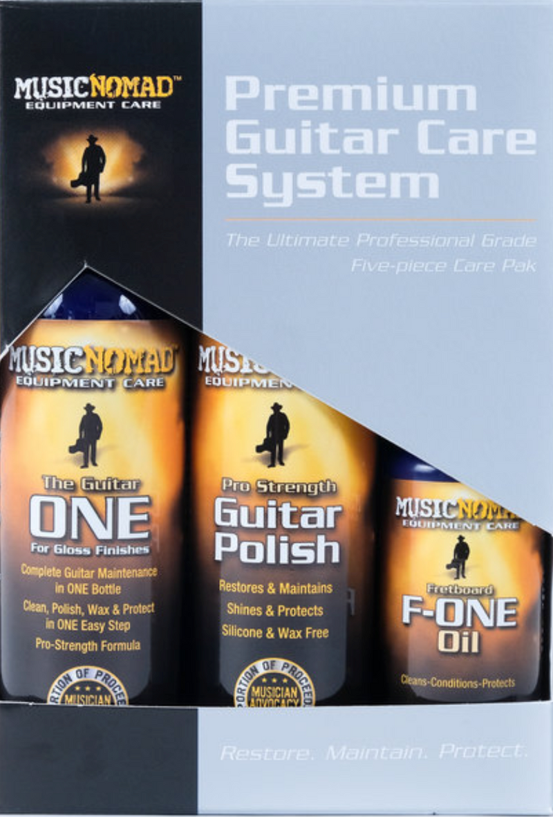 MusicNomad Premium Guitar Care Kit - 5 pc