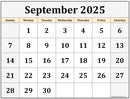 2025 September Lessons