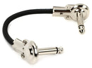 Hosa IRG-100.5 Low-profile Right Angle to Right Angle Guitar Patch Cable - 6 inch