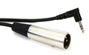 Hosa XVM-105M XLR Male to Right Angle 3.5mm TRS Male Cable - 5 foot