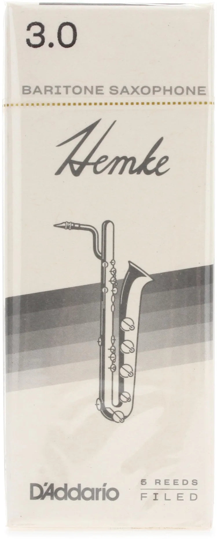 D'Addario Frederick L. Hemke Baritone Saxophone Reeds - 3.0 (5-pack)