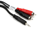 Hosa CMR-206 Stereo Breakout Cable - 3.5mm TRS Male to Left and Right RCA Male - 6 foot