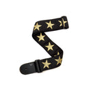 D’Addario Nylon Woven Guitar Strap, Gold Star