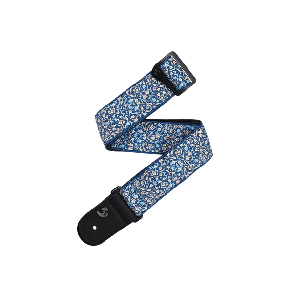 D’Addario Eco Persian Woven Guitar Strap, Blue