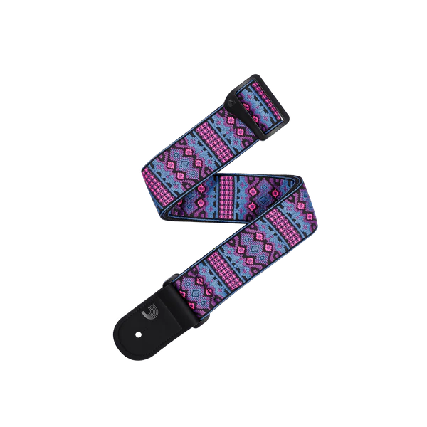 D’Addario Eco Outrun Woven Guitar Strap, Aztec