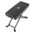 K&M 14640 Height-adjustable Aluminum Footrest - Black