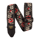 Classic Jacquard Guitar Strap/Bass Strap - Noble Rose