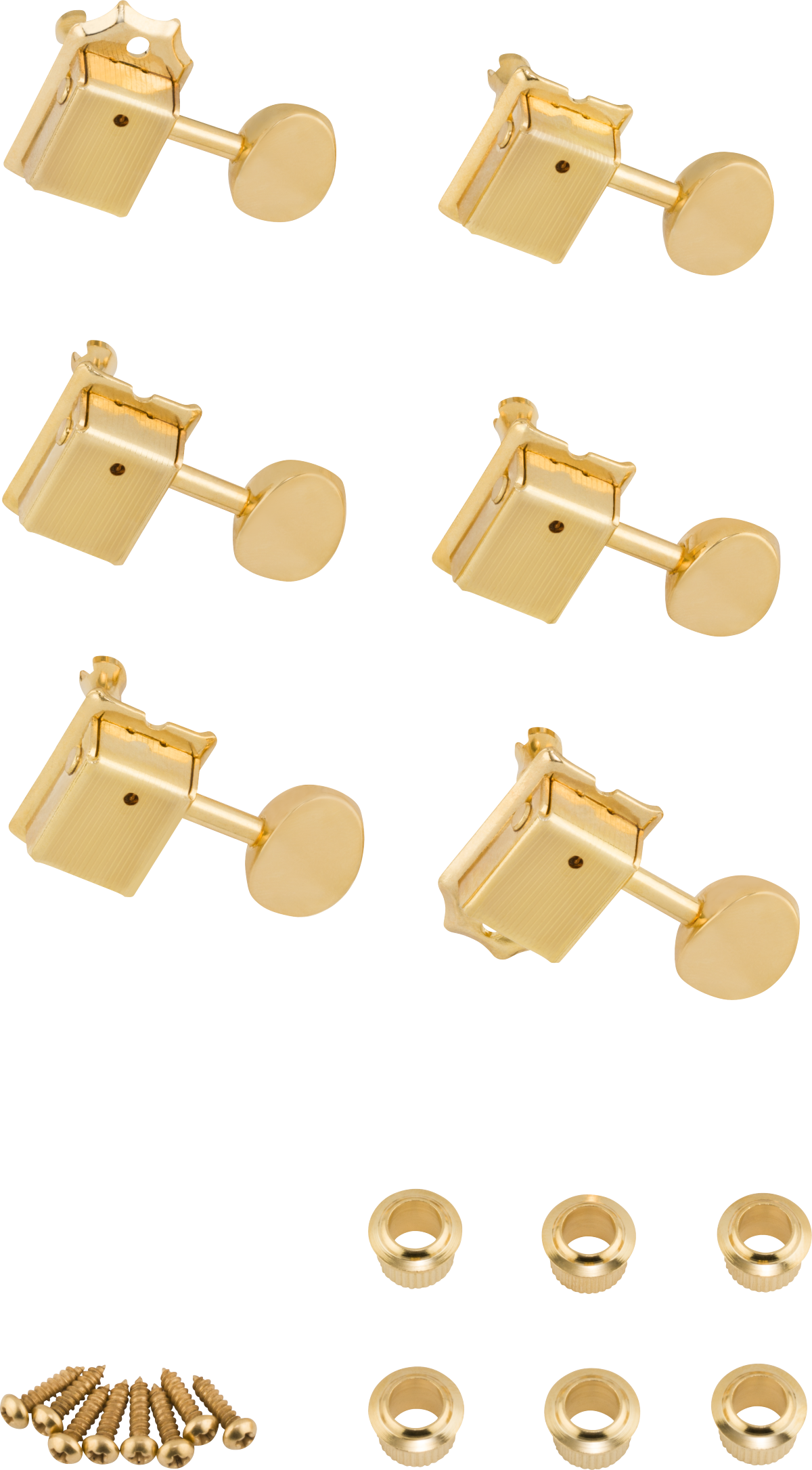 Fender Vintage-Style Strat®/Tele® Tuners, Gold (6)