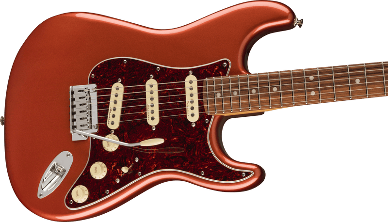 Fender  Player Plus Stratocaster®, Pau Ferro Fingerboard, Aged Candy Apple Red