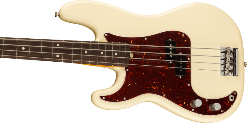 Fender  American Professional II Precision Bass® Left-Hand, Rosewood Fingerboard, Olympic White