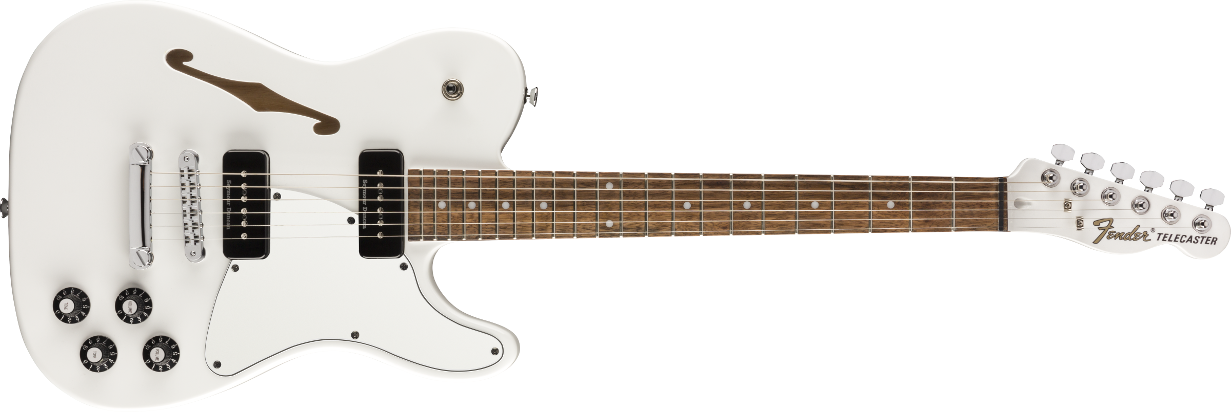 Fender  Jim Adkins JA-90 Telecaster® Thinline, Laurel Fingerboard, White
