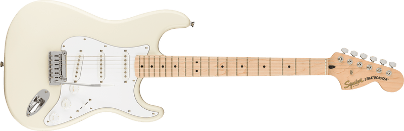 Squier  Affinity Series™ Stratocaster®, Maple Fingerboard, White Pickguard, Olympic White