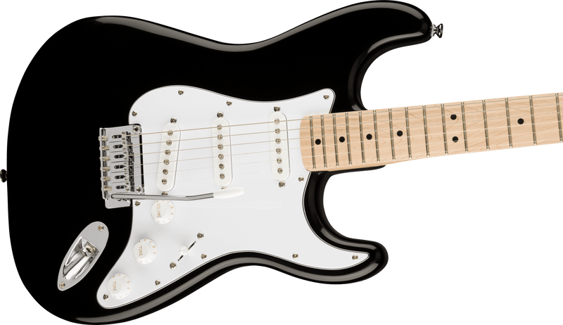 Squier  Affinity Series™ Stratocaster®, Maple Fingerboard, White Pickguard, Black