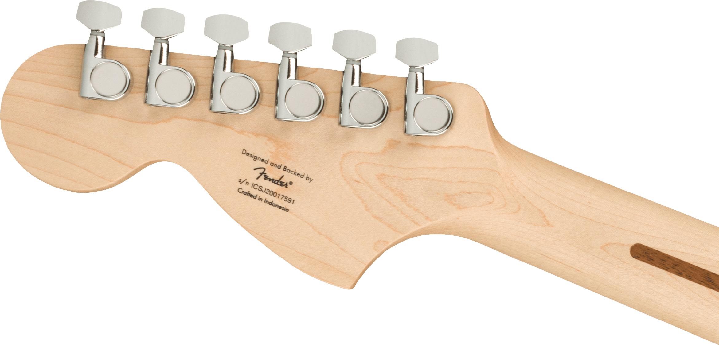 Squier  Affinity Series™ Stratocaster®, Maple Fingerboard, White Pickguard, Black