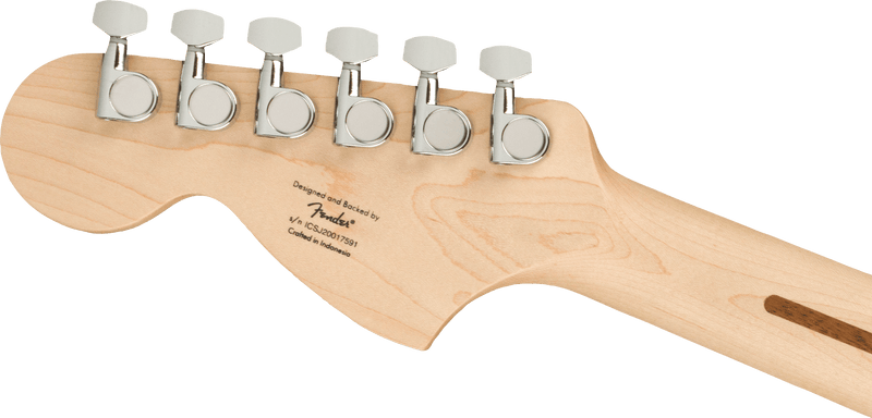 Squier  Affinity Series™ Stratocaster®, Maple Fingerboard, White Pickguard, Black
