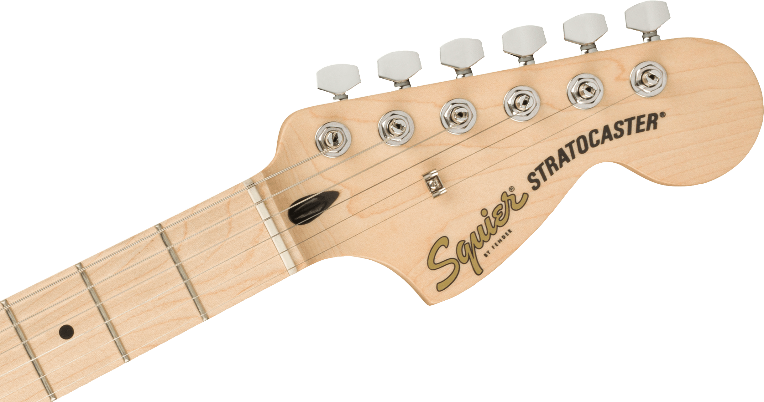 Squier  Affinity Series™ Stratocaster®, Maple Fingerboard, White Pickguard, Black