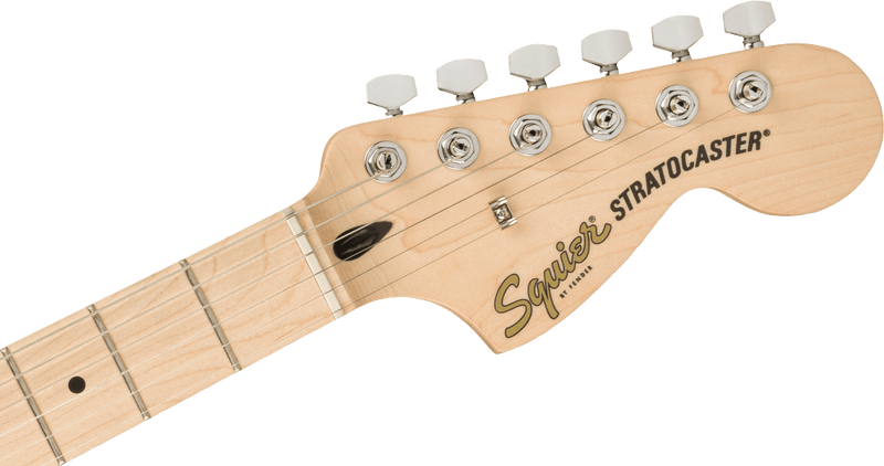 Squier  Affinity Series™ Stratocaster®, Maple Fingerboard, White Pickguard, Black