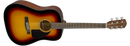 Fender CD-60 Dreadnought V3 w/Case, Walnut Fingerboard, Sunburst