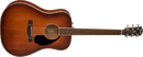 Fender PD-220E Dreadnought, All Mahogany, Ovangkol Fingerboard, Aged Cognac Burst