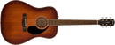 Fender PD-220E Dreadnought, All Mahogany, Ovangkol Fingerboard, Aged Cognac Burst