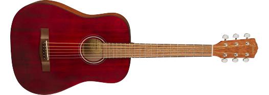 Fender  FA-15 3/4 Scale Steel with Gig Bag, Walnut Fingerboard, Red