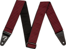 Fender Houndstooth Jacquard Strap, Red, 2"