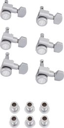 Fender Locking Stratocaster®/Telecaster® Staggered Tuning Machines, Brushed Chrome (6
