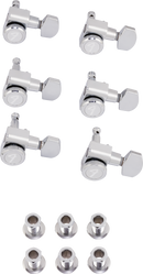 Fender  Locking Stratocaster®/Telecaster® Staggered Tuning Machines (Polished Chrome) (6)