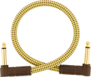 Fender Deluxe Series Instrument Cable, Angle/Angle, 1', Tweed