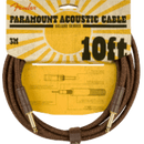 Fender Paramount 10' Acoustic Instrument Cable, Brown