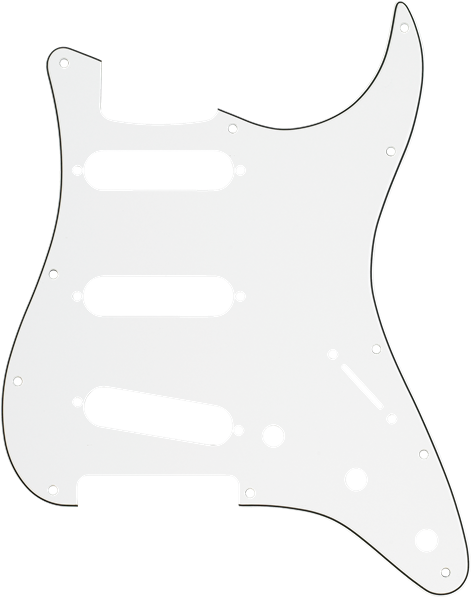 Fender Stratocaster SSS 11-Hole Pick Guard Parchment 3-Ply